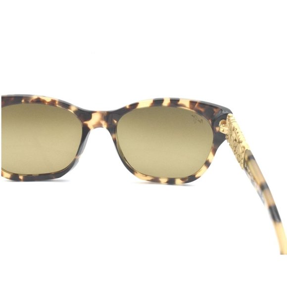 Maui Jim Monstera Mj 747-21B Honey Havana W with 24K Gold main image 5
